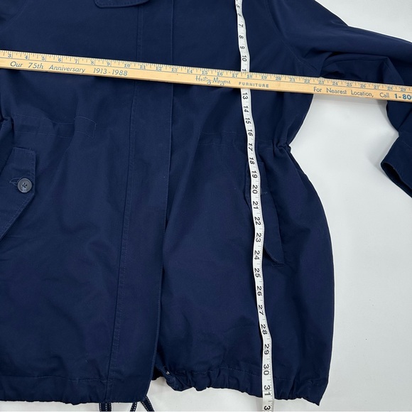 Faded Glory Anorak Jacket Womens 1X 16W Navy Blue Full Zip Casual Mid Length - Picture 9 of 9